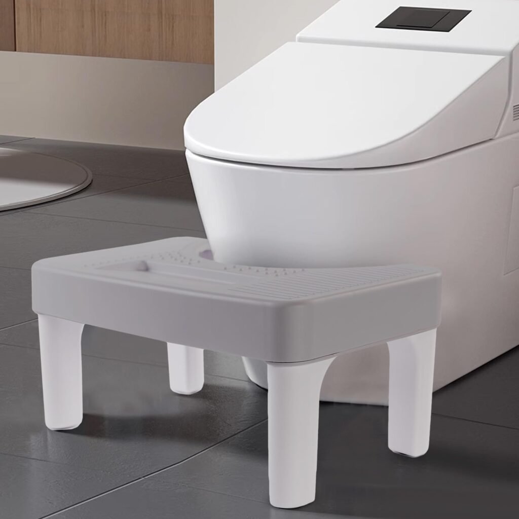 6.7 Inch Step Stool,Portable Plastic Foot Stool,Non-Slip Potty Stool for Bathroom