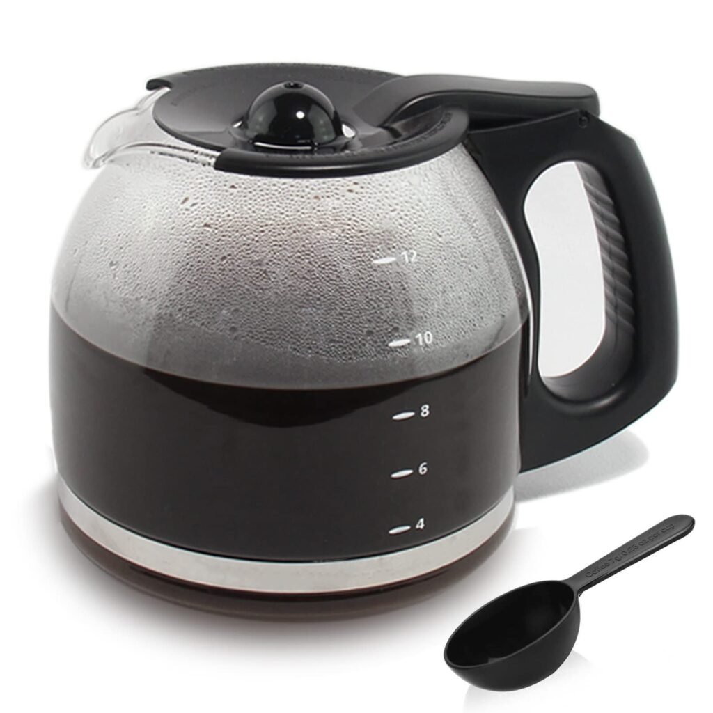 12-Cup Replacement Coffee Carafe Compatible with Mr. Coffee Coffee maker Pot, Replace Part# PLD12