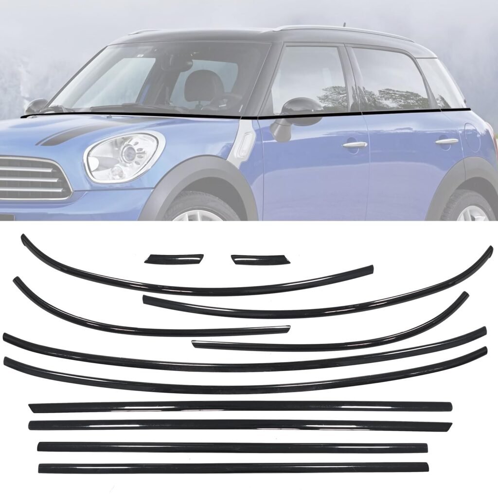 Black Beltline Trim for Mini Cooper Clubman 2016-2023 Window Chrome Delete