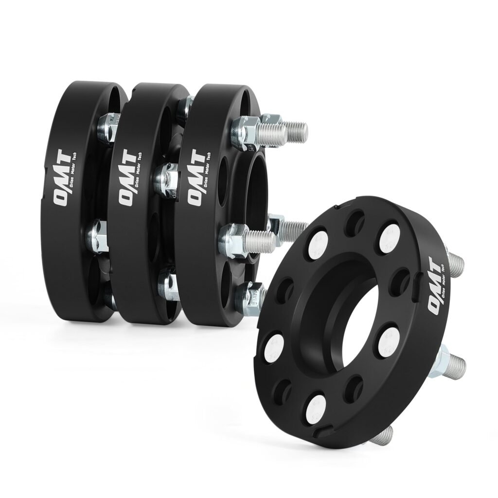 Orion Motor Tech 5x4.5 Hubcentric Wheel Spacers 1 inch 70.5mm Bore with M14x1.5 Studs Compatible