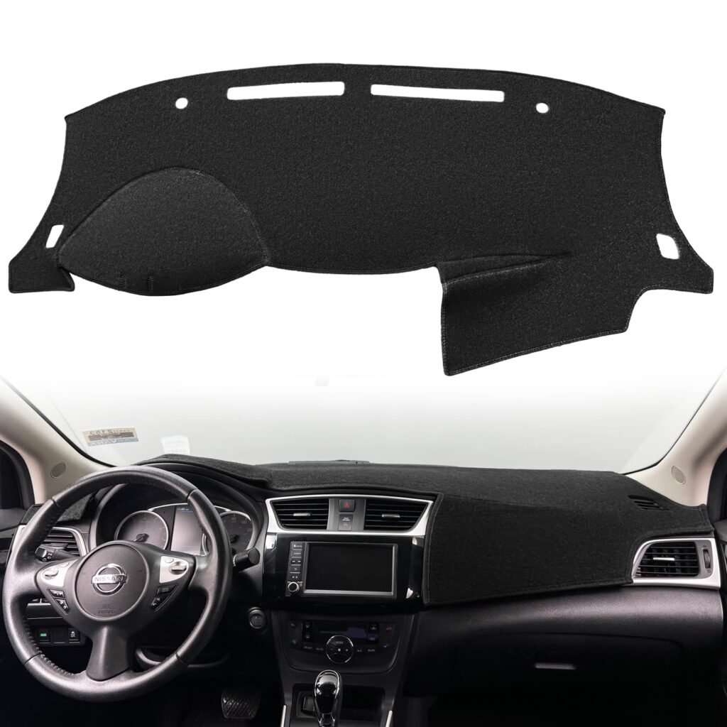 Fcovergurus Dash Cover for Nissan Sentra (Black) F246