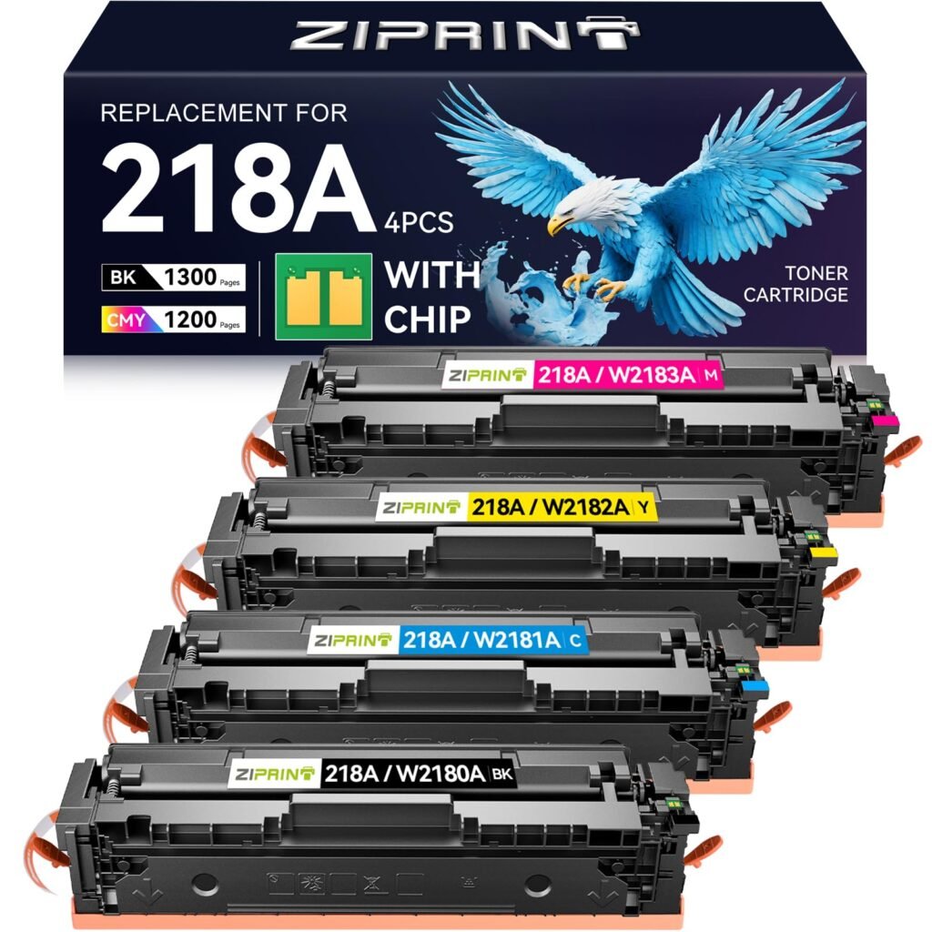 ZIPRINT 218A Toner Cartridges - 4 Pack