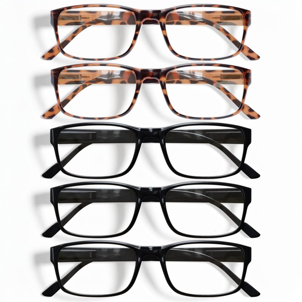 Gaoye Professional Reading Glasses for All Day - Computer Readers with Blue Light Protection - Value Pack