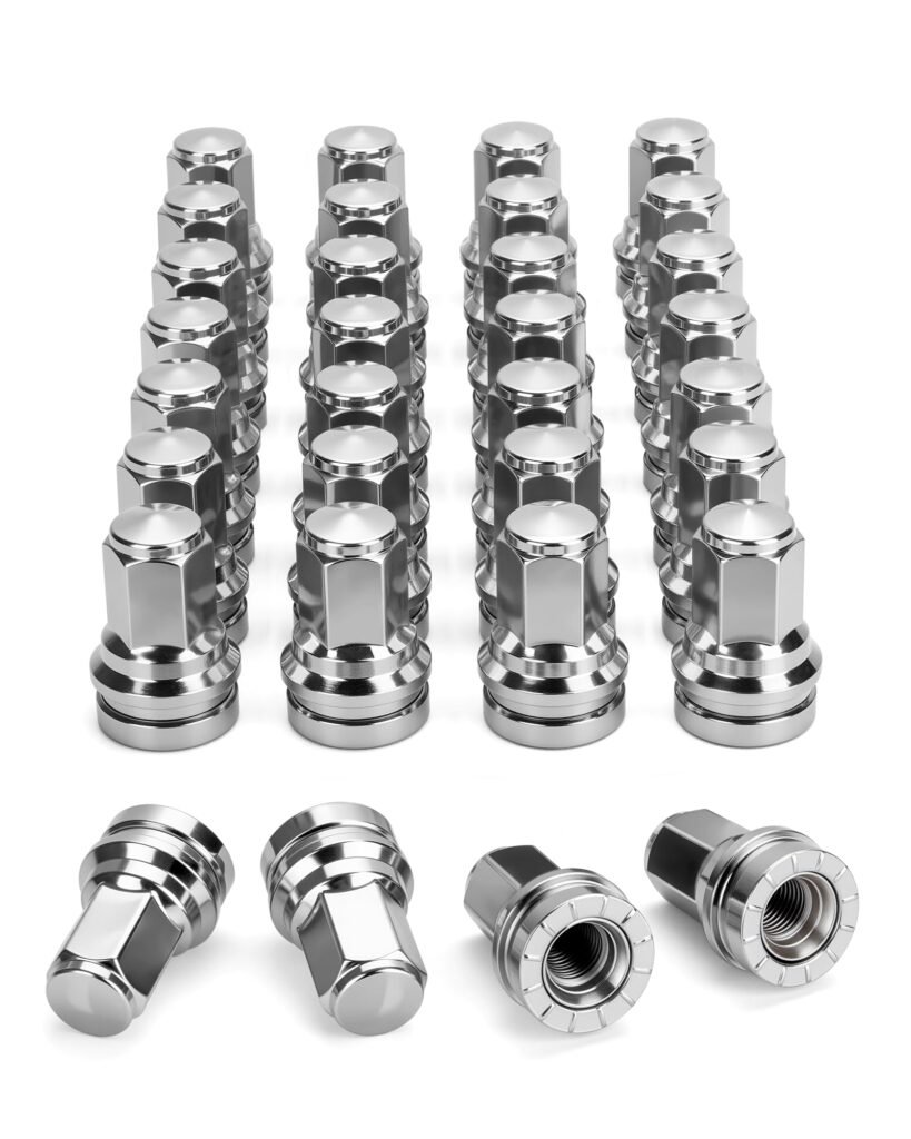 14x1.5 Ford OEM Lug Nut, Mag Seat One-Piece Stock Design Wheel Lug Nut with Washer Fit 2017-2024