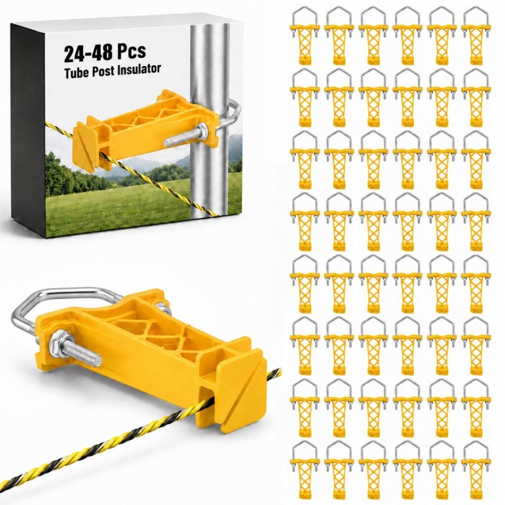 Tondiamo Yellow Tube Post Insulators (48 Pcs)