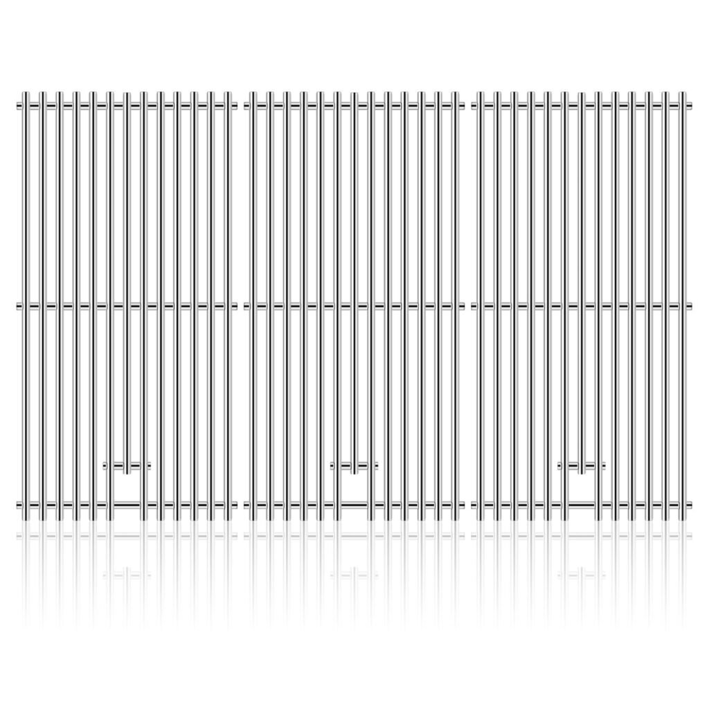 Adviace Grill Parts for Kitchenaid 740-0780 720-0745B 720-0745 720-0745A 810-0021, Stainless Steel Grates Replacement for Kitchenaid 740-0780 4-Burner Built-in Propane Gas Grill