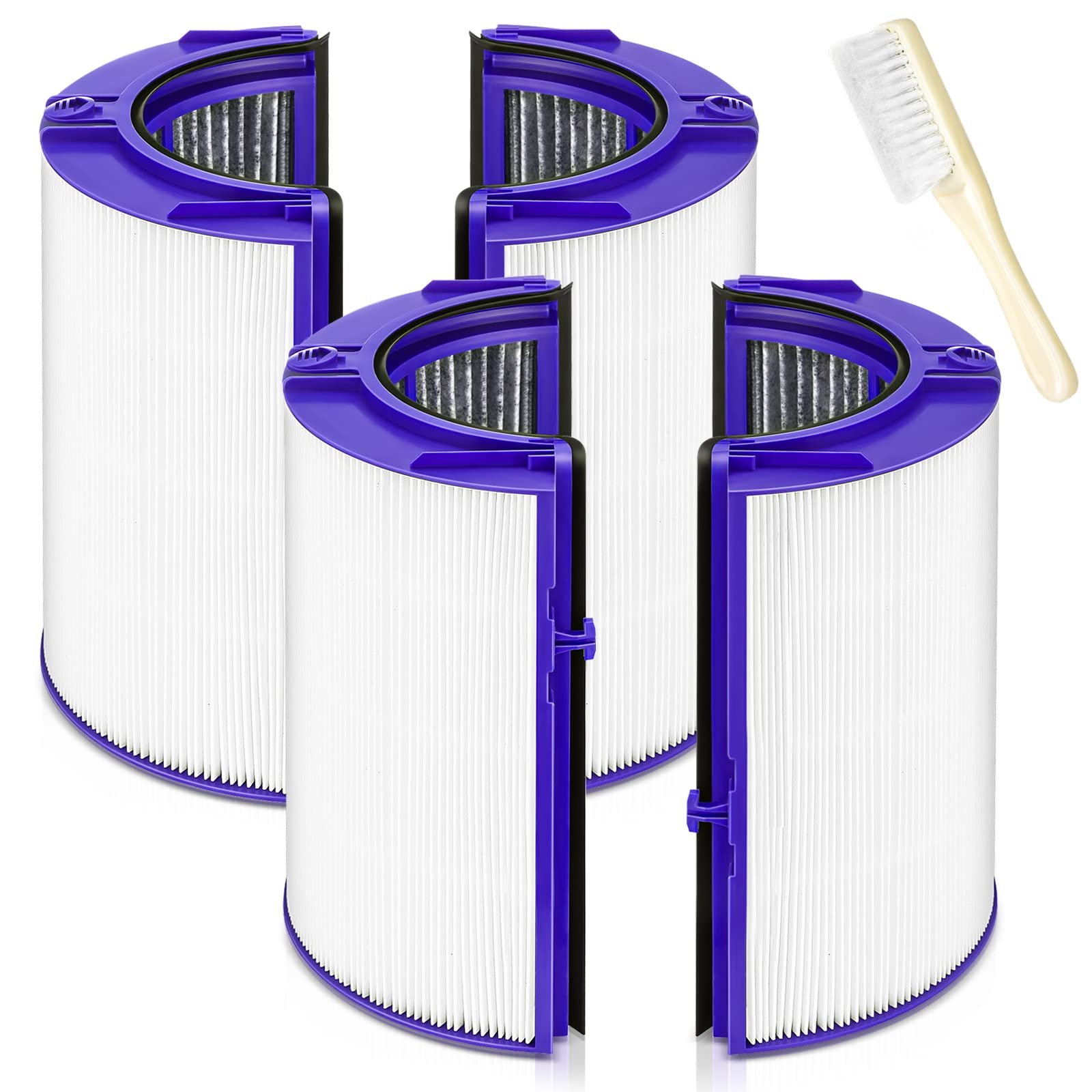 isinlive 360 Combi HEPA + Carbon Air Purifier Filter for Dyson, 2 Pack, Blue
