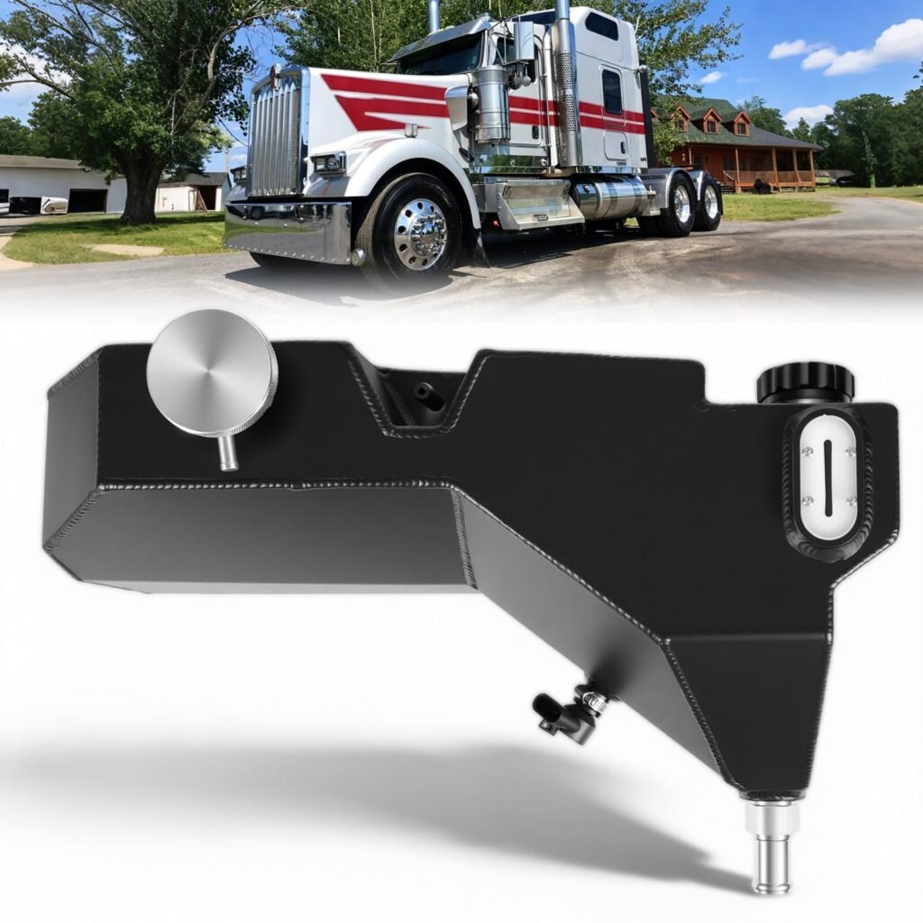 Ytrica Engine Coolant Reservoir Tank - Aluminum, for Kenworth & Peterbilt