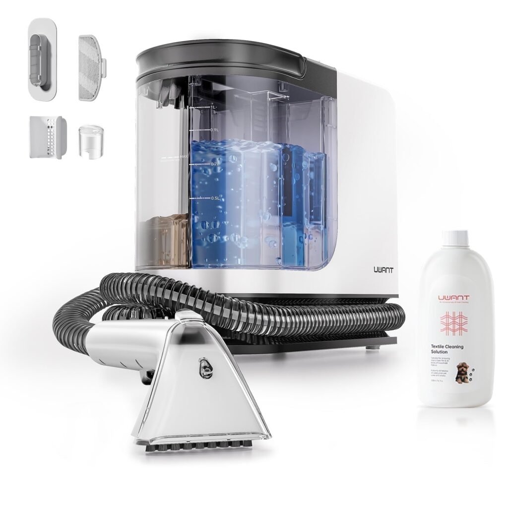 uwant Carpet Cleaner Machine 18Kpa Powerful Suction Upholstery Cleaner for Pet, Portable Carpet