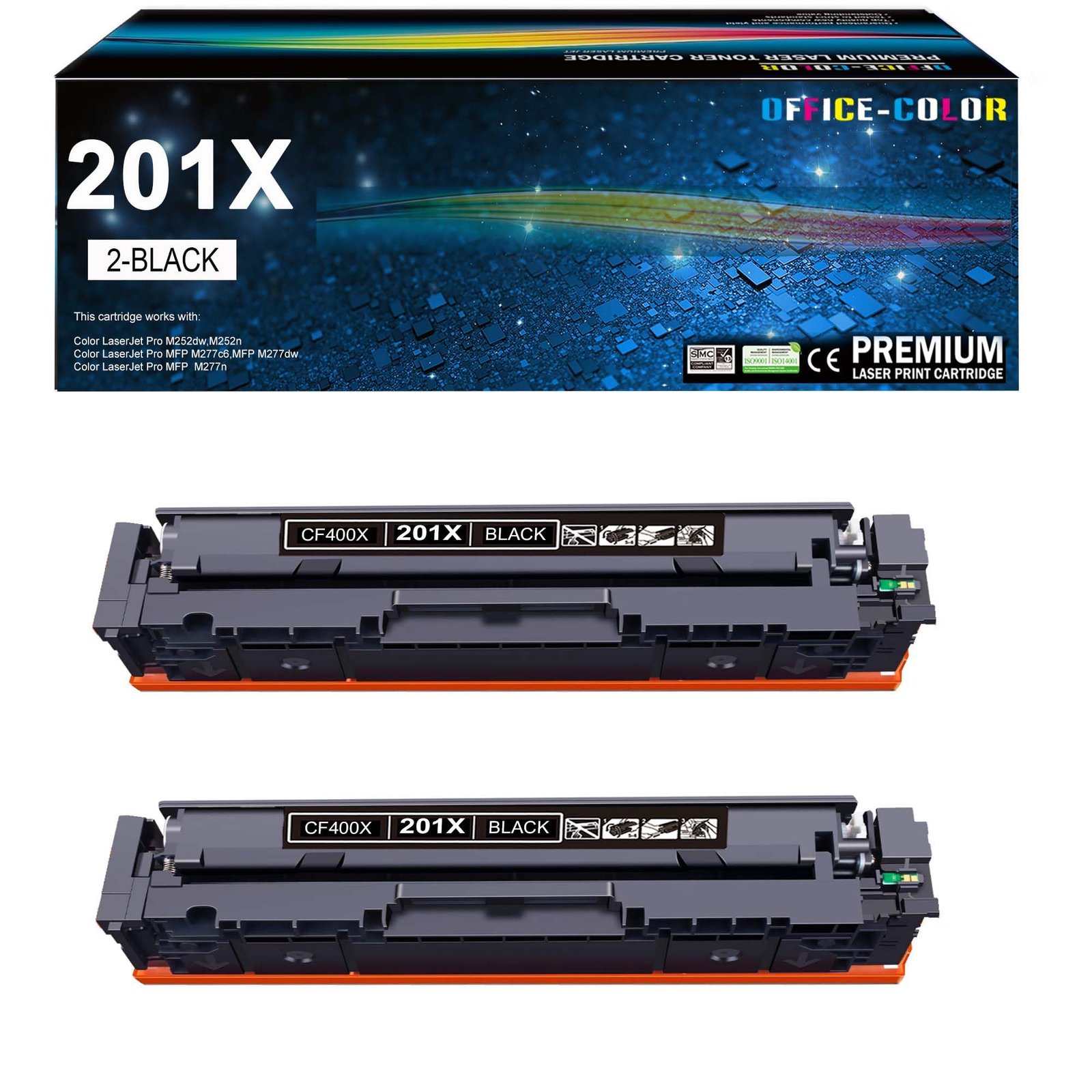 OFFICE-COLOR 201X/CF400X Black Toner Cartridge