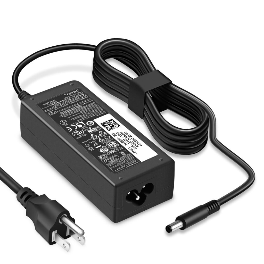 Ostrich Charger Compatible with Dell Laptop Computer 65W 45W Round Tip Power Adapter