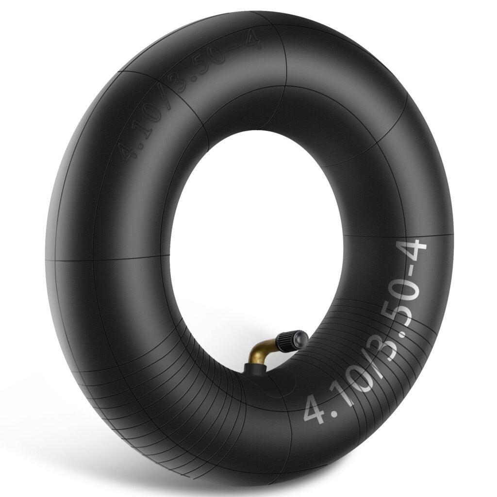 Felixstory 4.10/3.50-4 Heavy Duty Inner Tube with TR-87 Bent Valve Stem for Lawn Mowers Hand Trucks Dollies Wheelbarrow Garden Wagons Yard Trailers Trolley Carts Generators Snow Blowers ATV