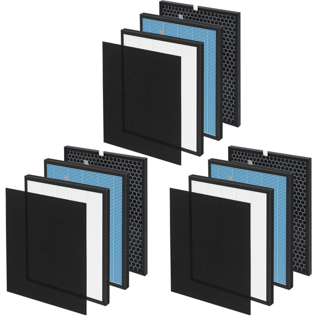 Mixzeny 3-Set HEPA Filter Replacement Kit for Air Purifiers