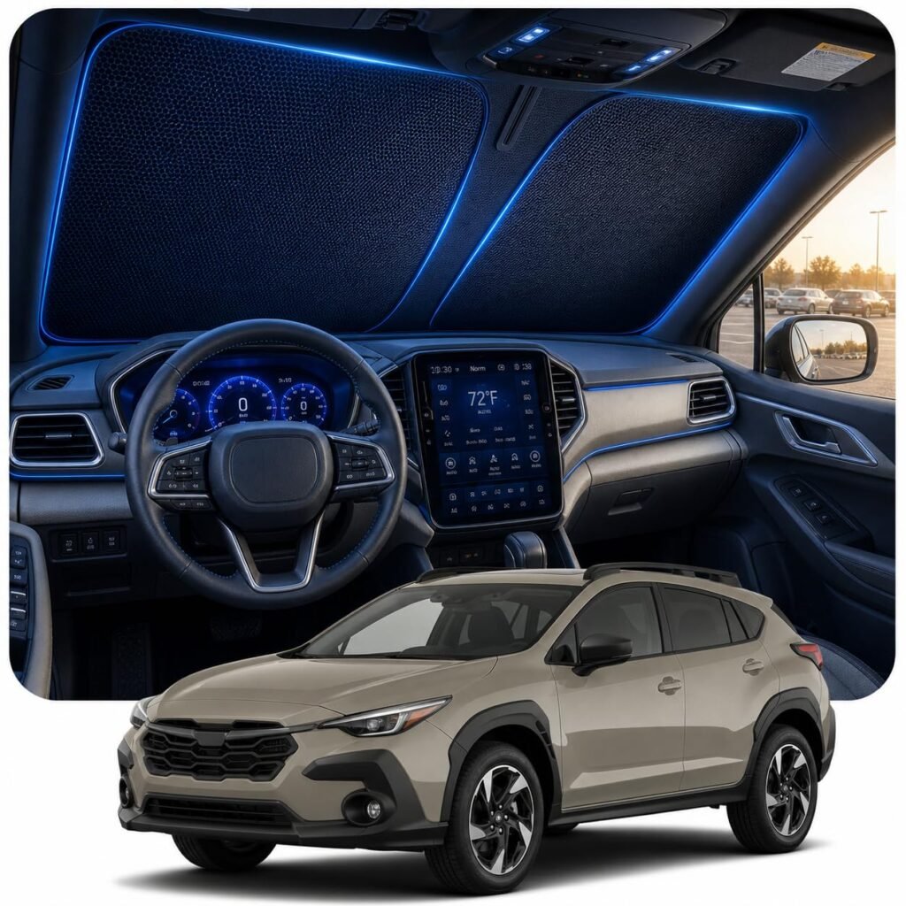 DooGooCoo Windshield Sun Shade for Subaru Crosstrek (2018-2026)