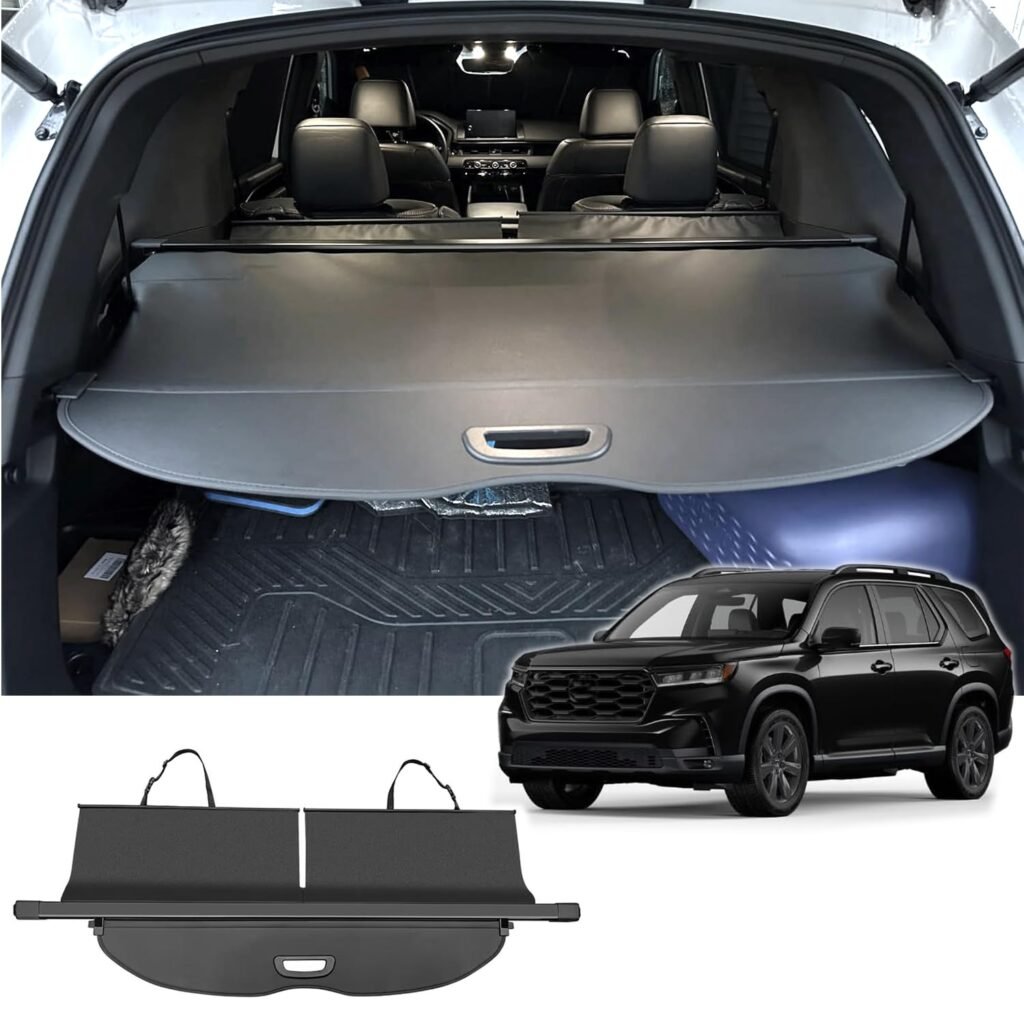 Vesul Retractable Cargo Cover Compatible with Honda Pilot 2023 2024 2025 Security Shade Shield