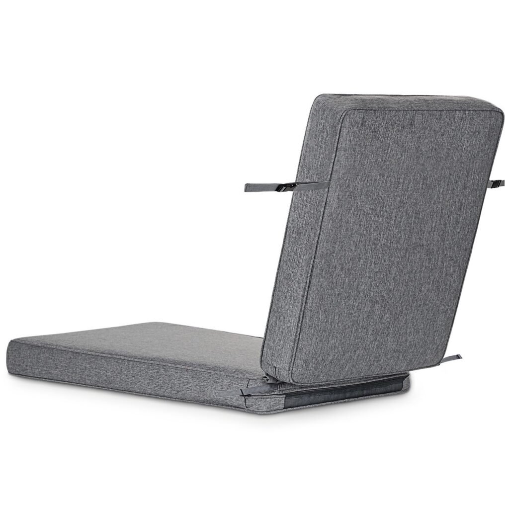 SUNROX All-Weather Lounge Chair Cushions 80x26 Inch Heather Charcoal