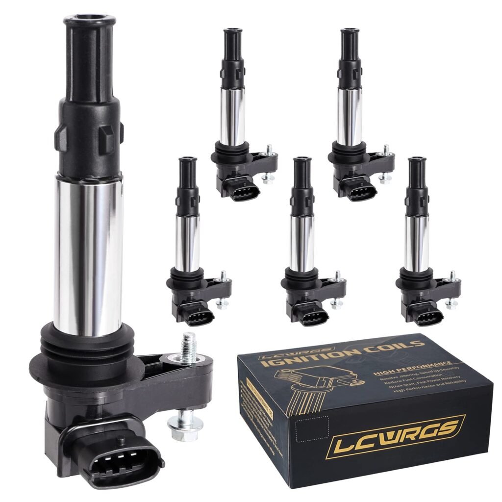 Set of 6 Ignition Coil Pack Fits for 2.8 3.6 V6 2004 2005 2006 2007 2008 2009 Cadillac CTS STS SRX