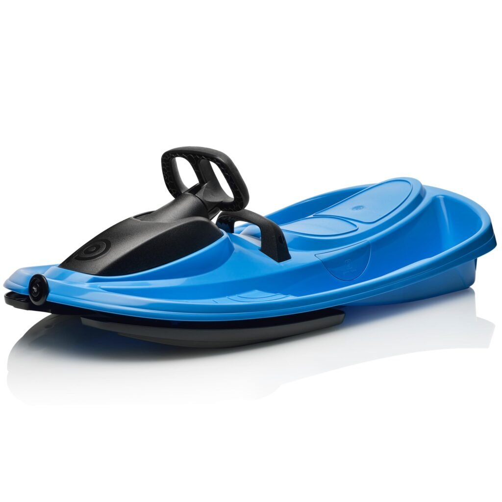 Gizmo Riders Stratos - 2-Person Racing Style Bobsled with Steering Wheel, Corrosion Free Plastic