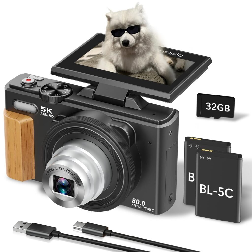 5K 80MP Digital Camera for Photography
