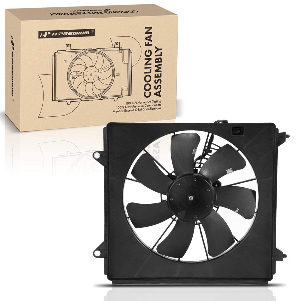 A-Premium Engine Radiator Cooling Fan Assembly Compatible with Select Honda & Acura Models - Accord