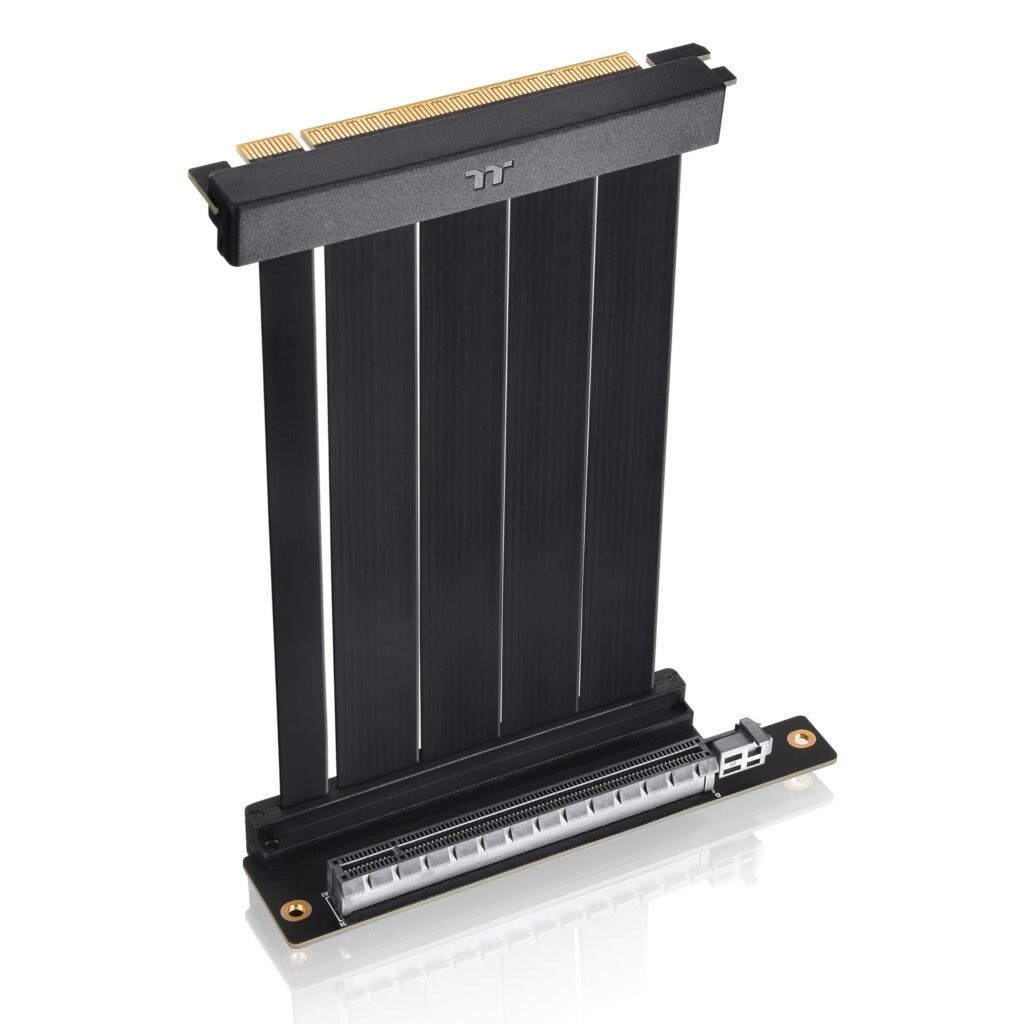 PCIe 4.0 Dual 90°Degree Connectors Riser Cable; 16Gbps High-Speed Transmission; 130mm; EMI