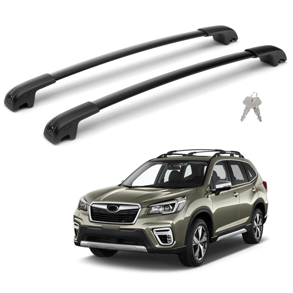 300lbs Lockable Roof Rack Cross Bars Compatible with Subaru Forester 2014-2026 (Not for Wilderness),