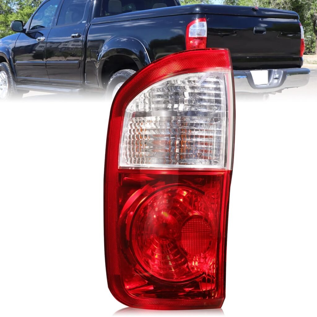 Boine Left Driver Side Tail Light Compatible With 2004 2005 2006 Toyota Tundra Rear Light Brake Lamps Replaces 815600C040 815500C040 - Bulb Included (Left Driver Side)