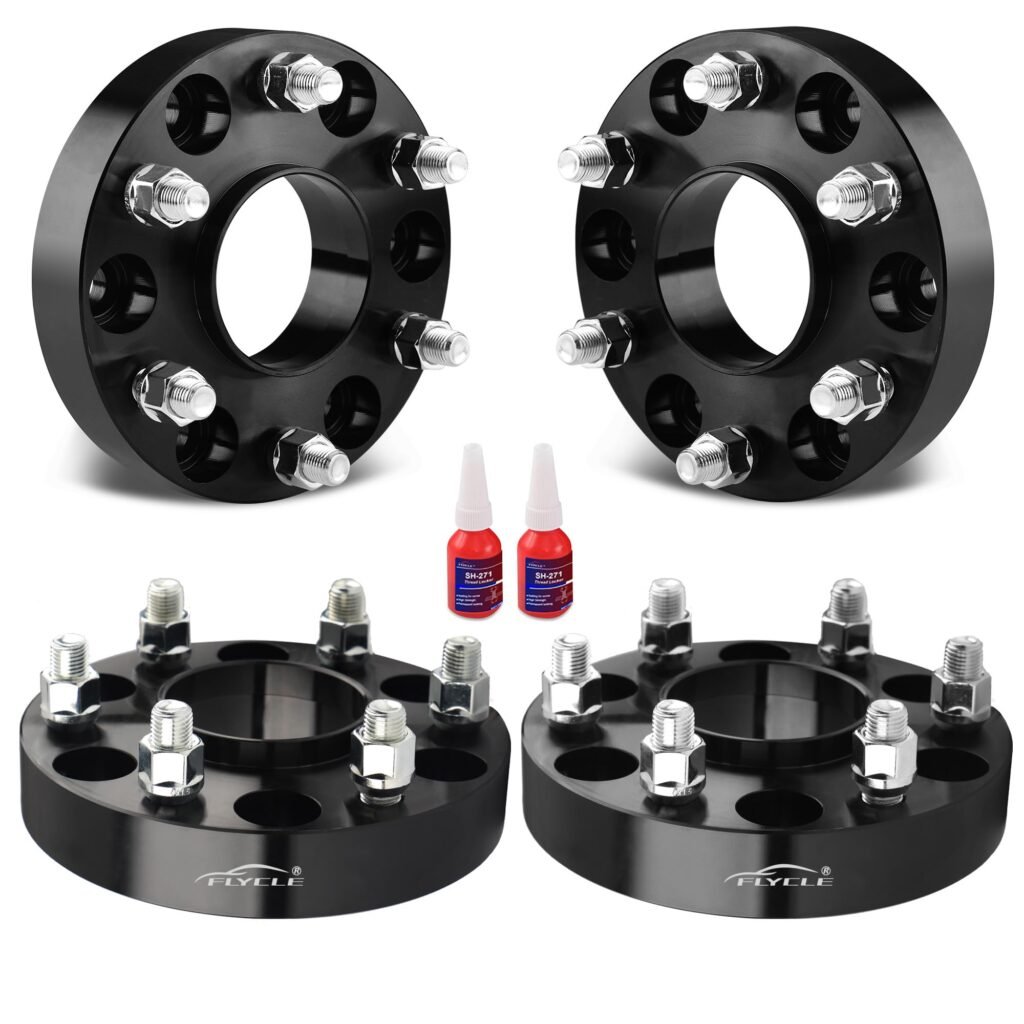 FLYCLE 6 Lug 6x5.5 Hubcentric Wheel Spacers for 1999-2026 Chevy Silverado 1500, 1.25 inch 6x139.7mm