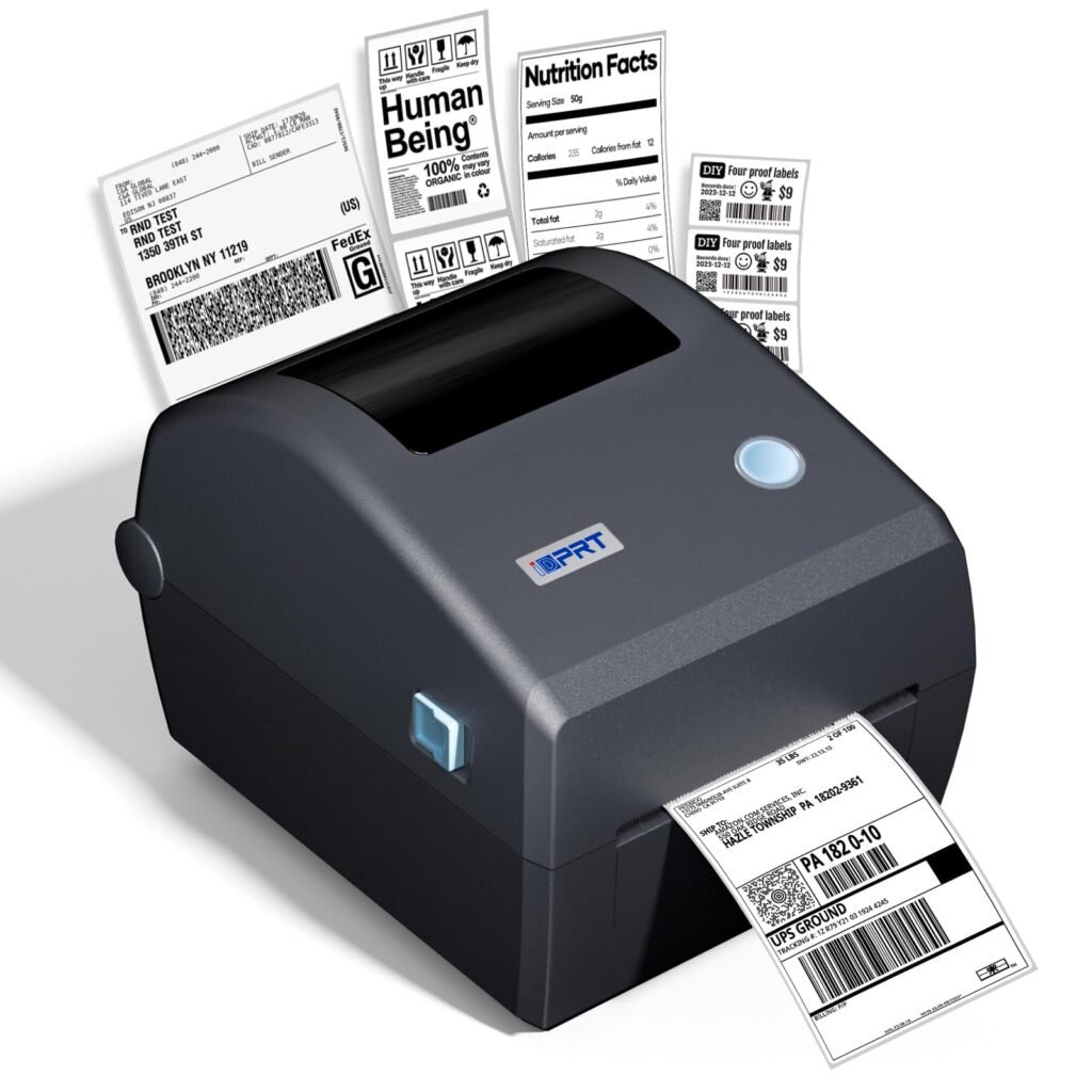 iD880 Direct Thermal Desktop Printer 203 dpi Print Width 4" USB Ethernet,Industrial Printer for