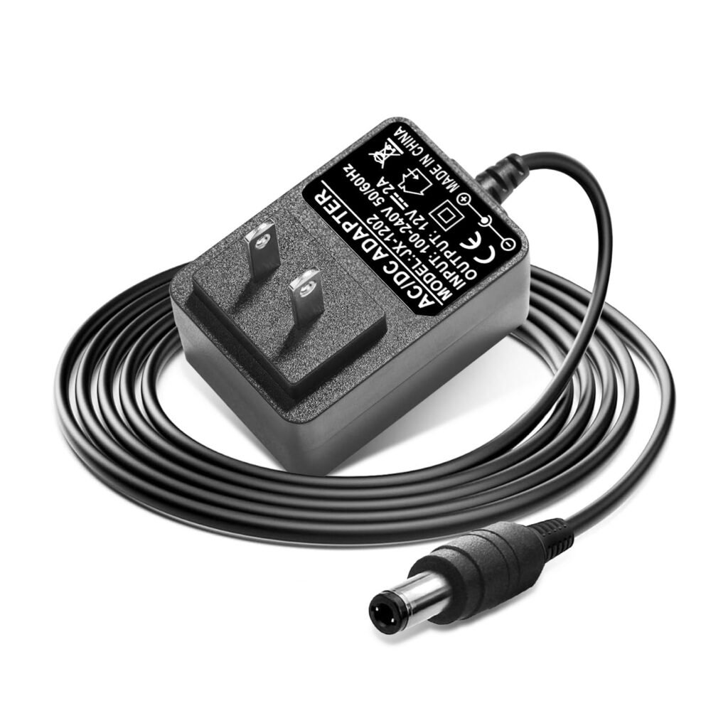 12V DC Adapter Power Cord fit for Theragun Liv, ONN 16” 20" 30" 37" ONN Sound Bar Speaker,