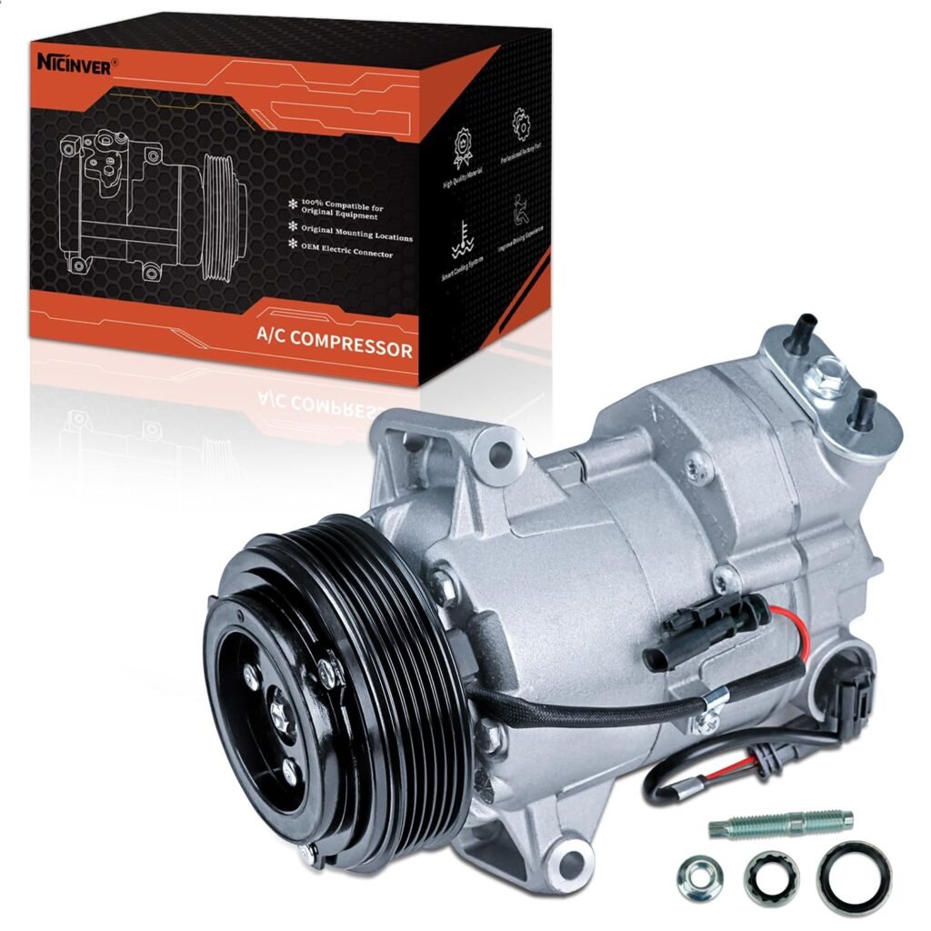 Nicinver Air Conditioning Compressor with Clutch for Chevrolet Cruze 1.8L