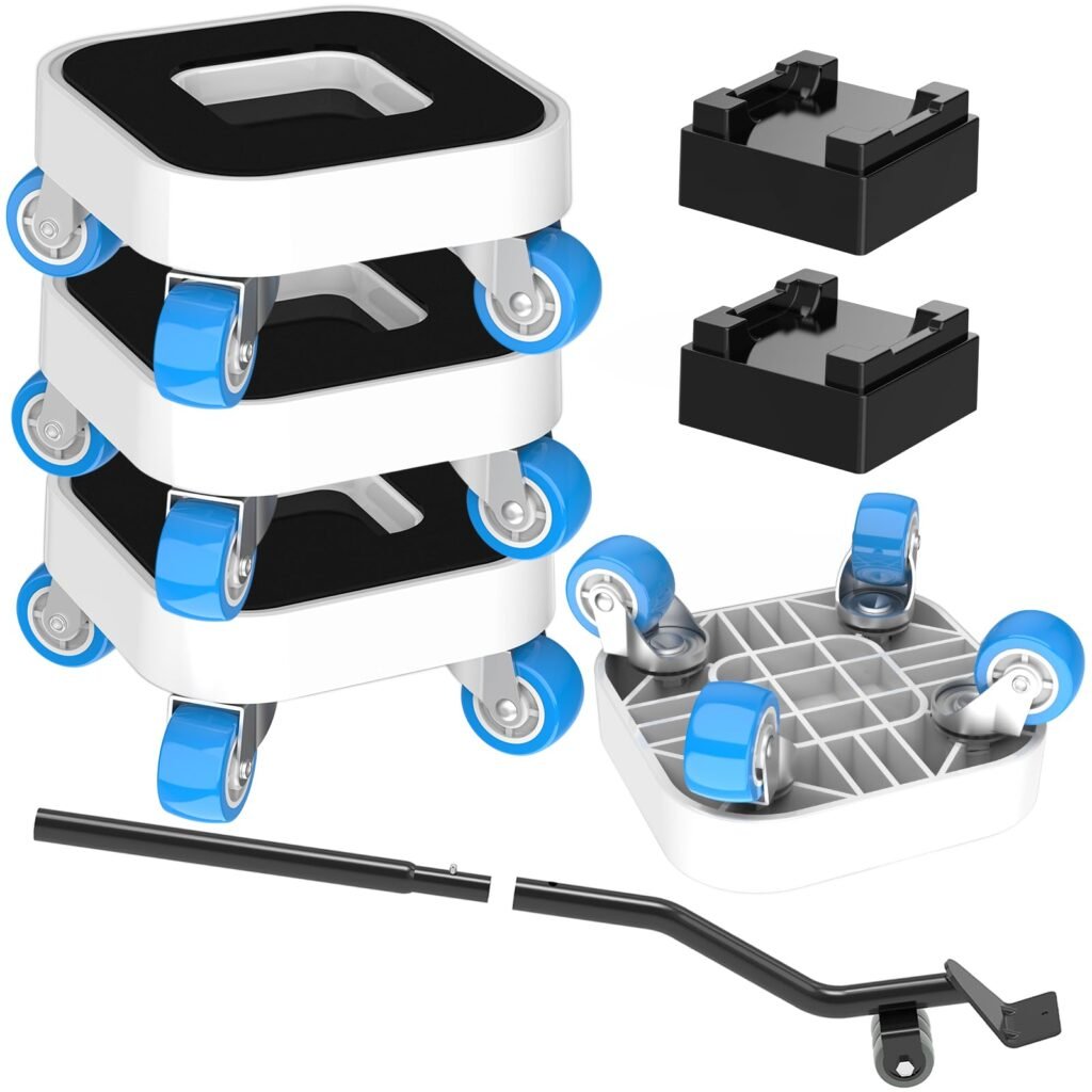 New Upgrade Furniture Sliders, Furniture Dolly with 360° Rotatable Wheels, Furniture Movers for
