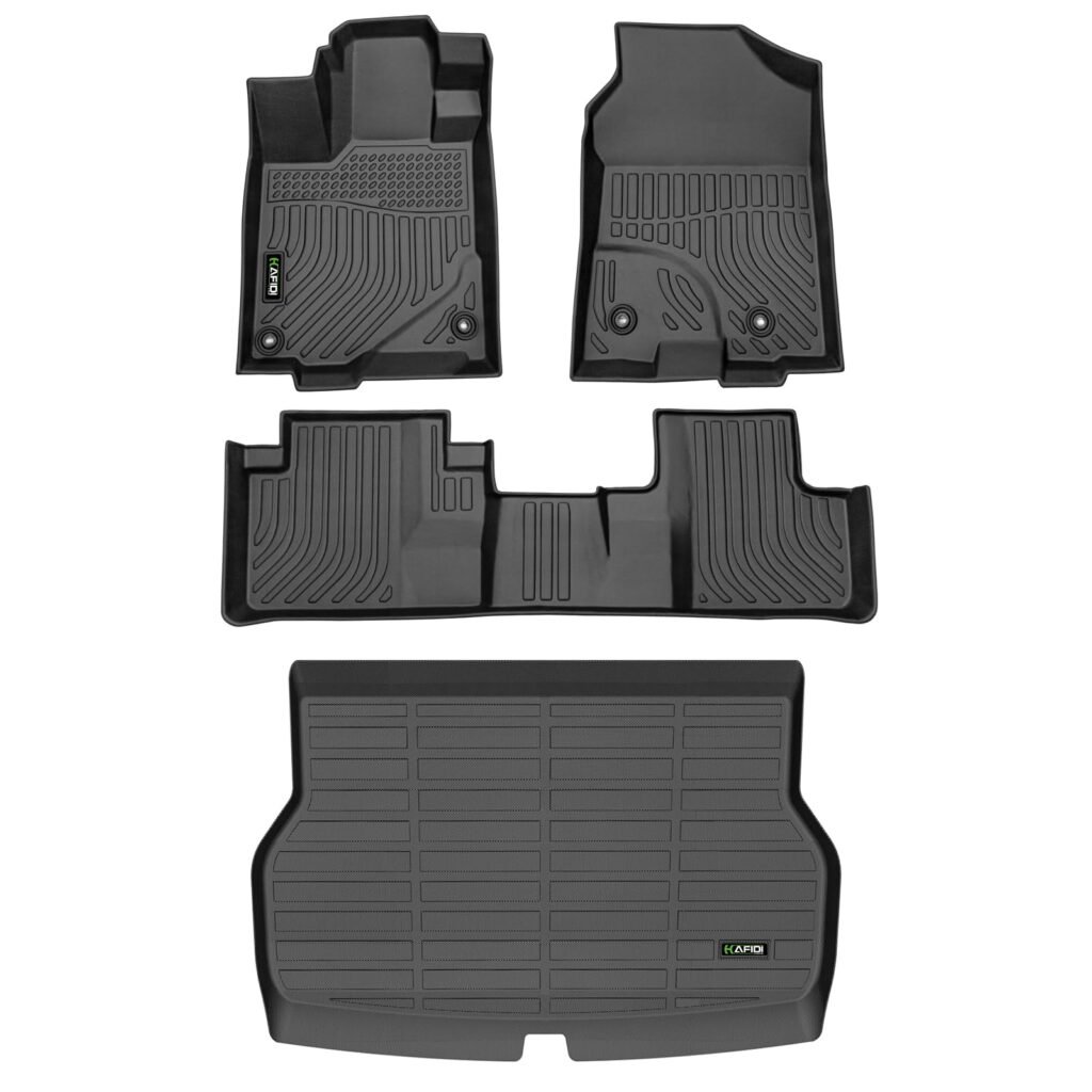 HAFIDI Floor Mats & Cargo Liner for Acura RDX 2016 2017 2018,1st 2nd Row with Trunk Mat, TPE All