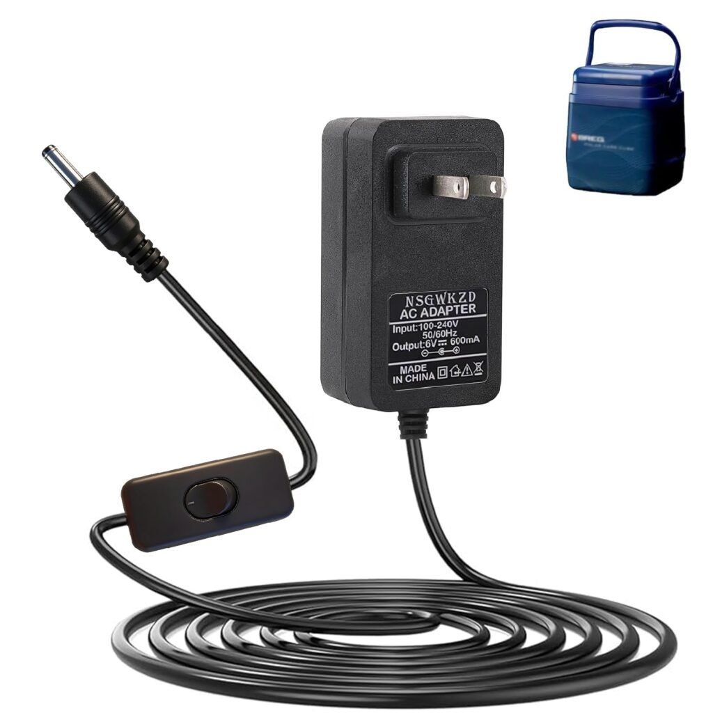 6V Power Cord Replacement for Breg Polar Care Cube 10698, Kodiak Ice Machine Charger Adapter Power