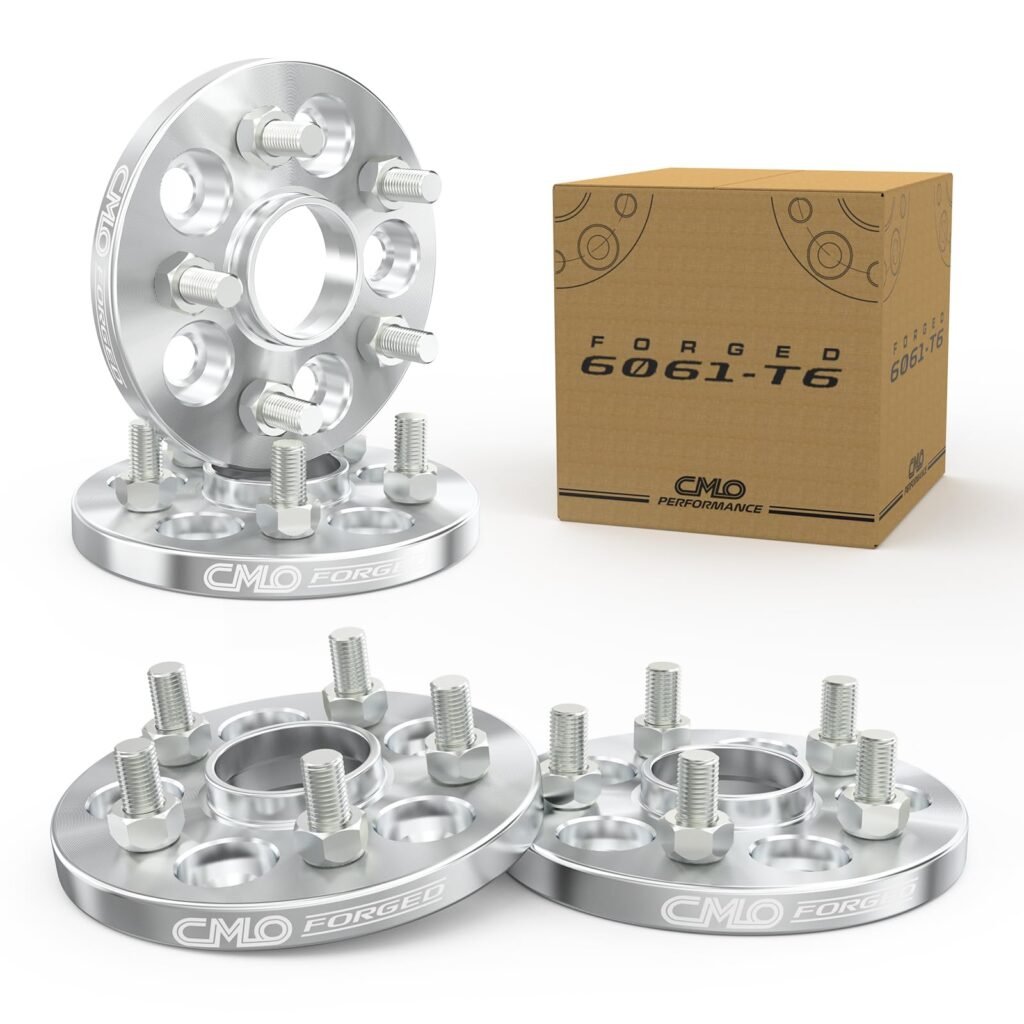 Customadeonly 5x114.3 to 5x100 Wheel Adapters (4pcs 15mm Thick) M12x1.25 Studs, Hubcentric 66.1