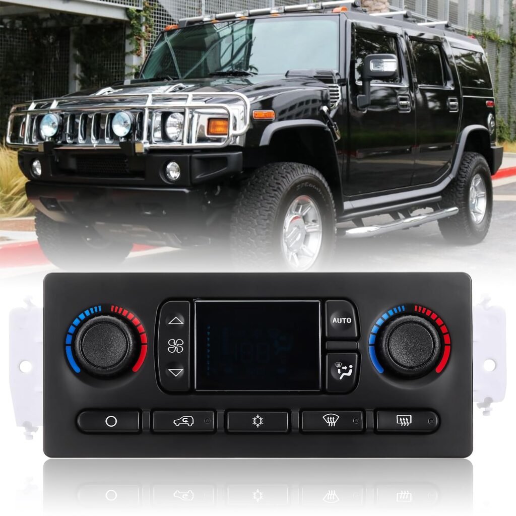 ISINSWIFT 599-211XD Climate Control Module,A/C Heater Climate Control Panel Fit for Silverado