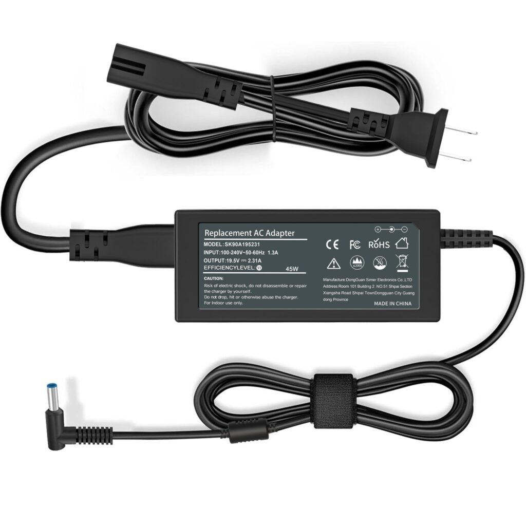 SZGUDULO 45W 19.5V 2.31A Charger for HP Laptop Computer Smart Blue Tip