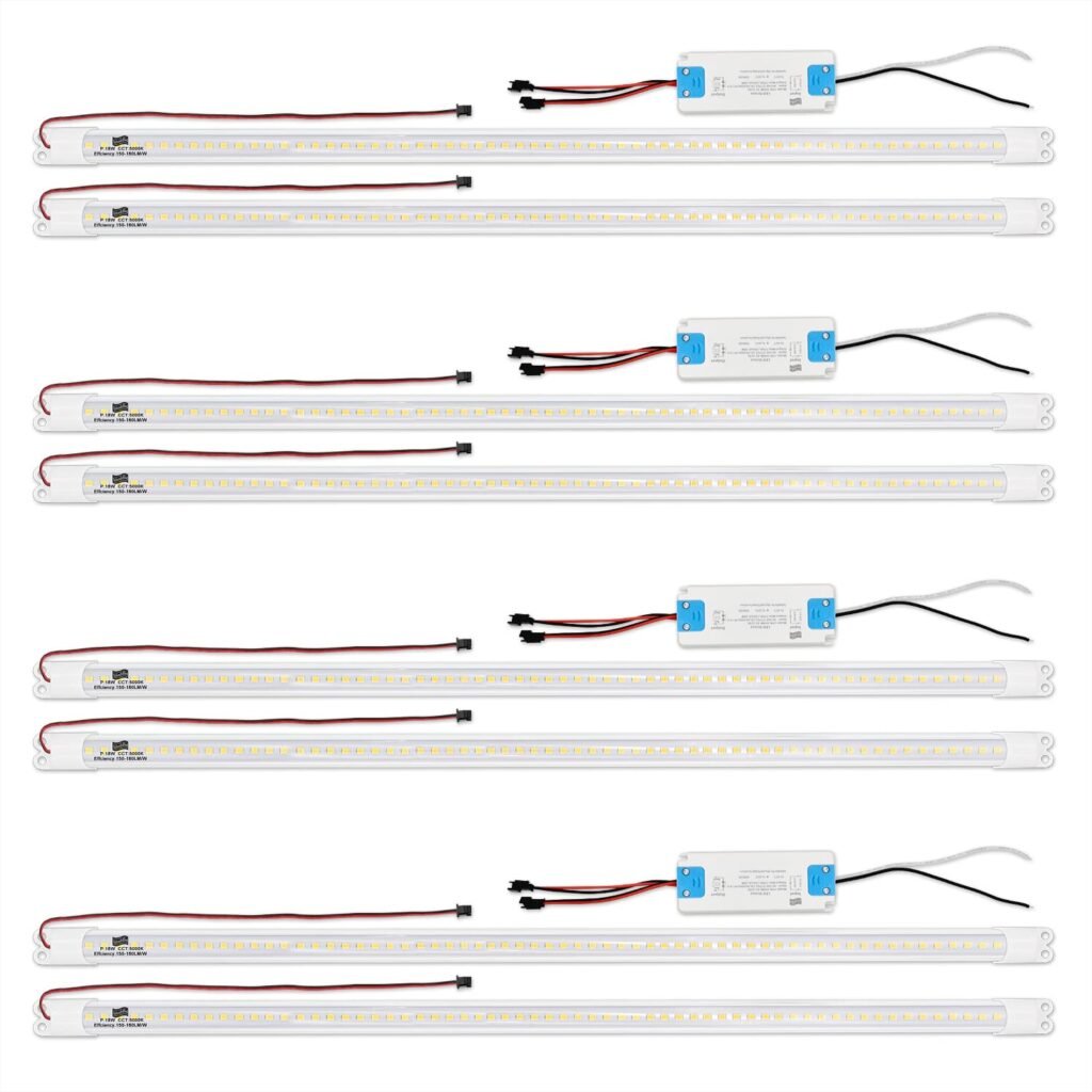 Splendidlled 4FT LED Retrofit Kit, 36W, 5000K White (4 Pack)