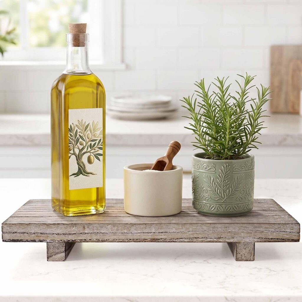 Qiang Ni Wood Tray Riser - 12" Grey