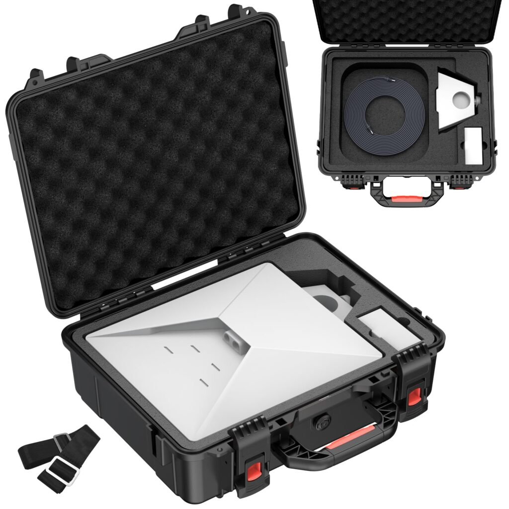 MEKEET Starlink Mini Case, Waterproof Hard case Fits Star Link Mini Dish, Portable Shoulder Dual