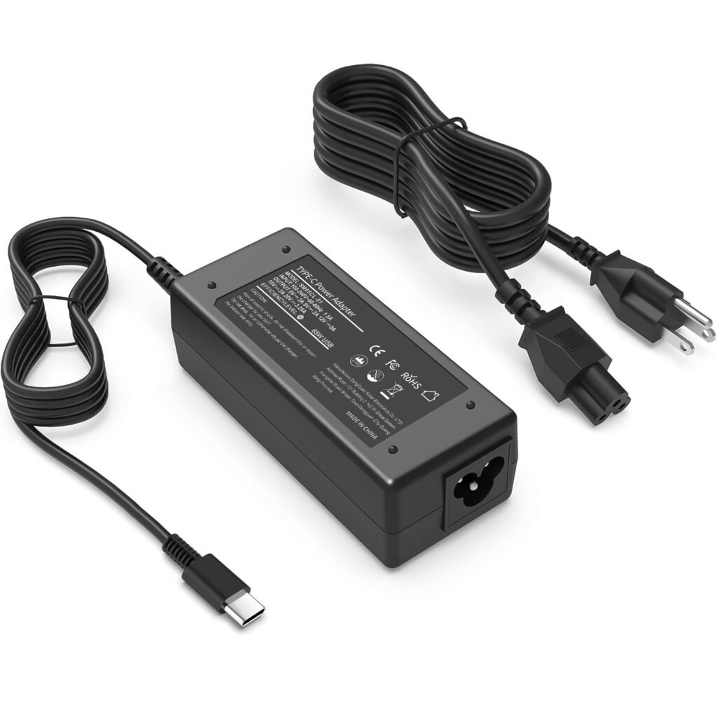 VJYUIJAY Universal 65W USB C Laptop Charger Compatible with HP chromebook Lenovo Dell Acer Asus