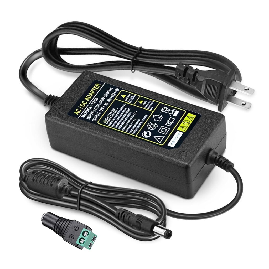 Power Adapter 12V 5A 4A 3A 2.5A 2A 1A AC DC Power Supply Cord Cable 5.5x2.1mm for Sceptre EC Series