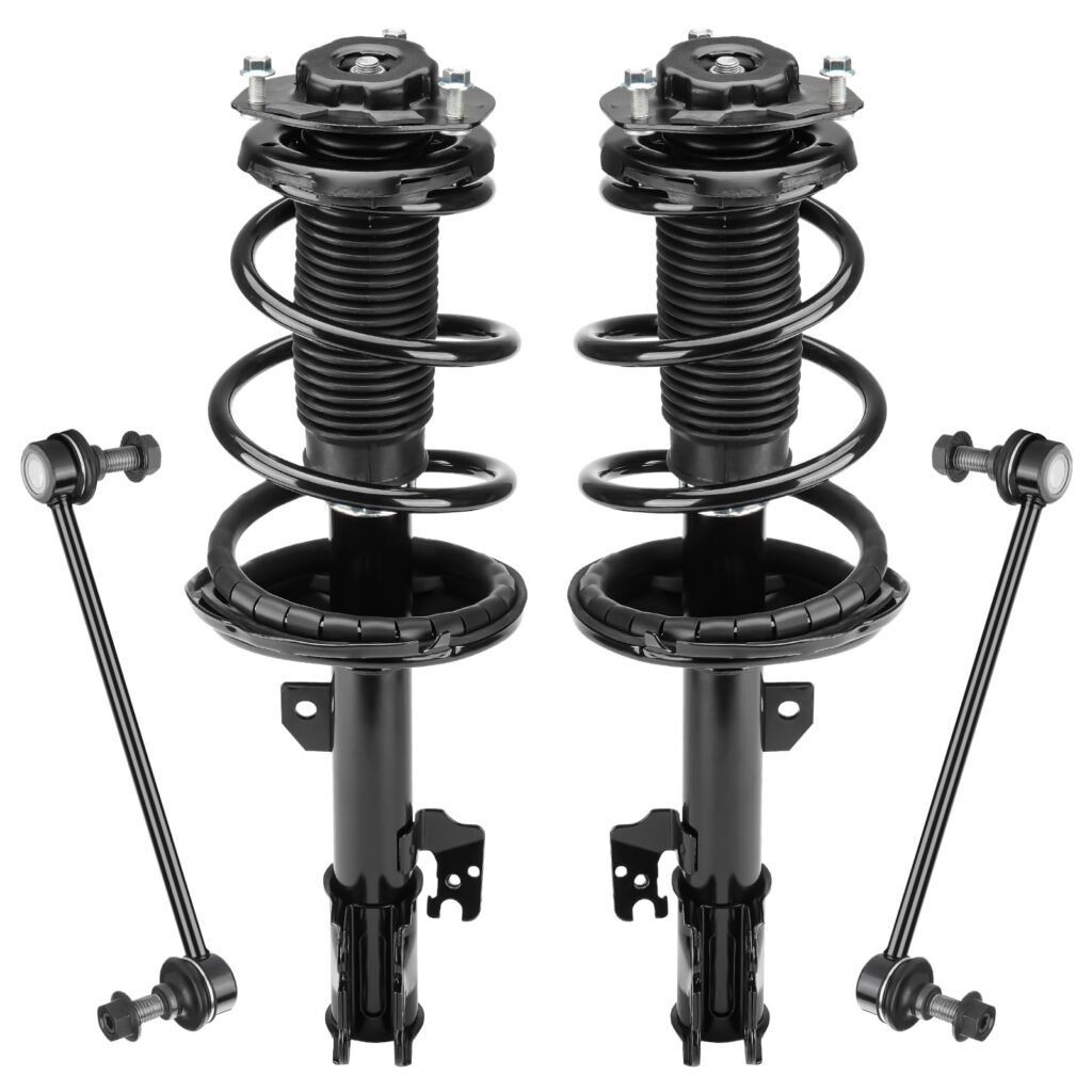 Front Strut Assembly & Sway Bar Links for 2004-2007 Toyota Highlander 3.3L AWD, 04-06 Lexus RX330,