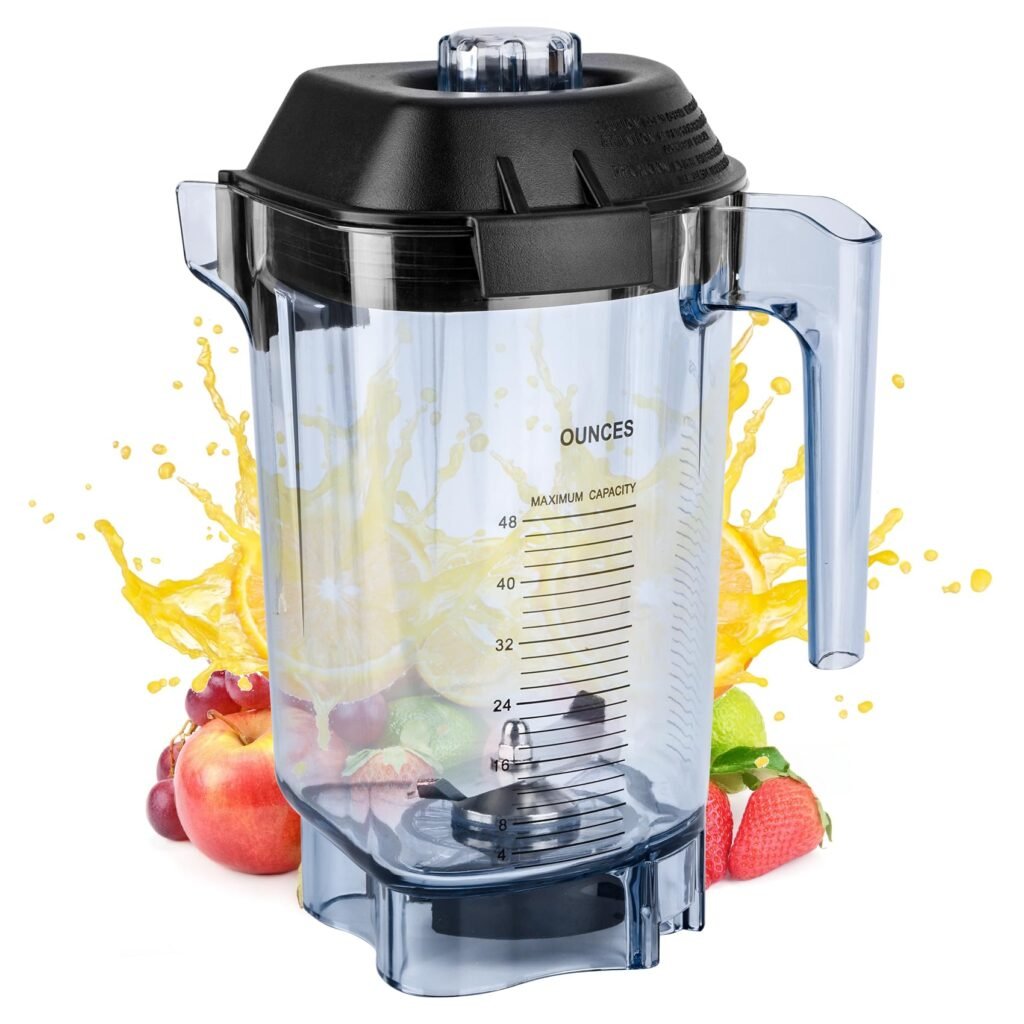 For Blender Pitcher 48oz, Compatible with Commercial Blender Replacement Quiet One VM0145 VM0100A