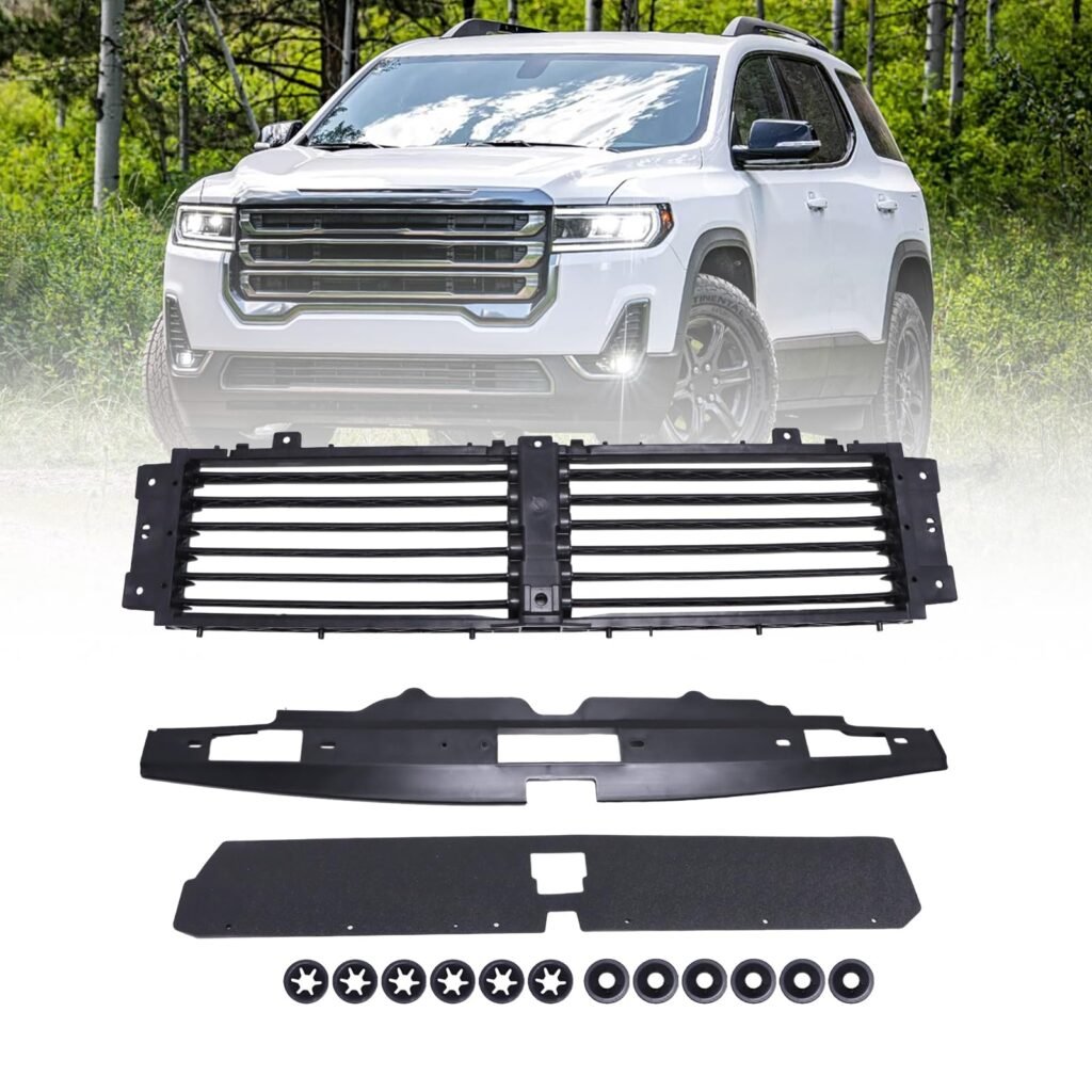 SecosAutoparts Front Upper Radiator Shutter Grille for GMC Acadia (2017-2023)