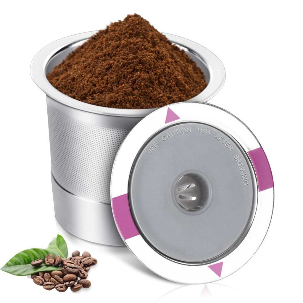 Reusable K Cups for K eurig, Universal stainless steel Reusable Coffee Pods, Refillable Single K