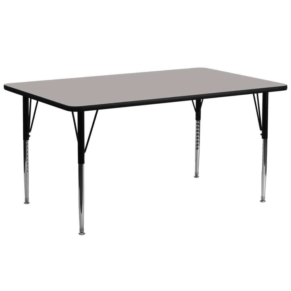Flash Furniture 72x30 Rectangular Activity Table - Grey