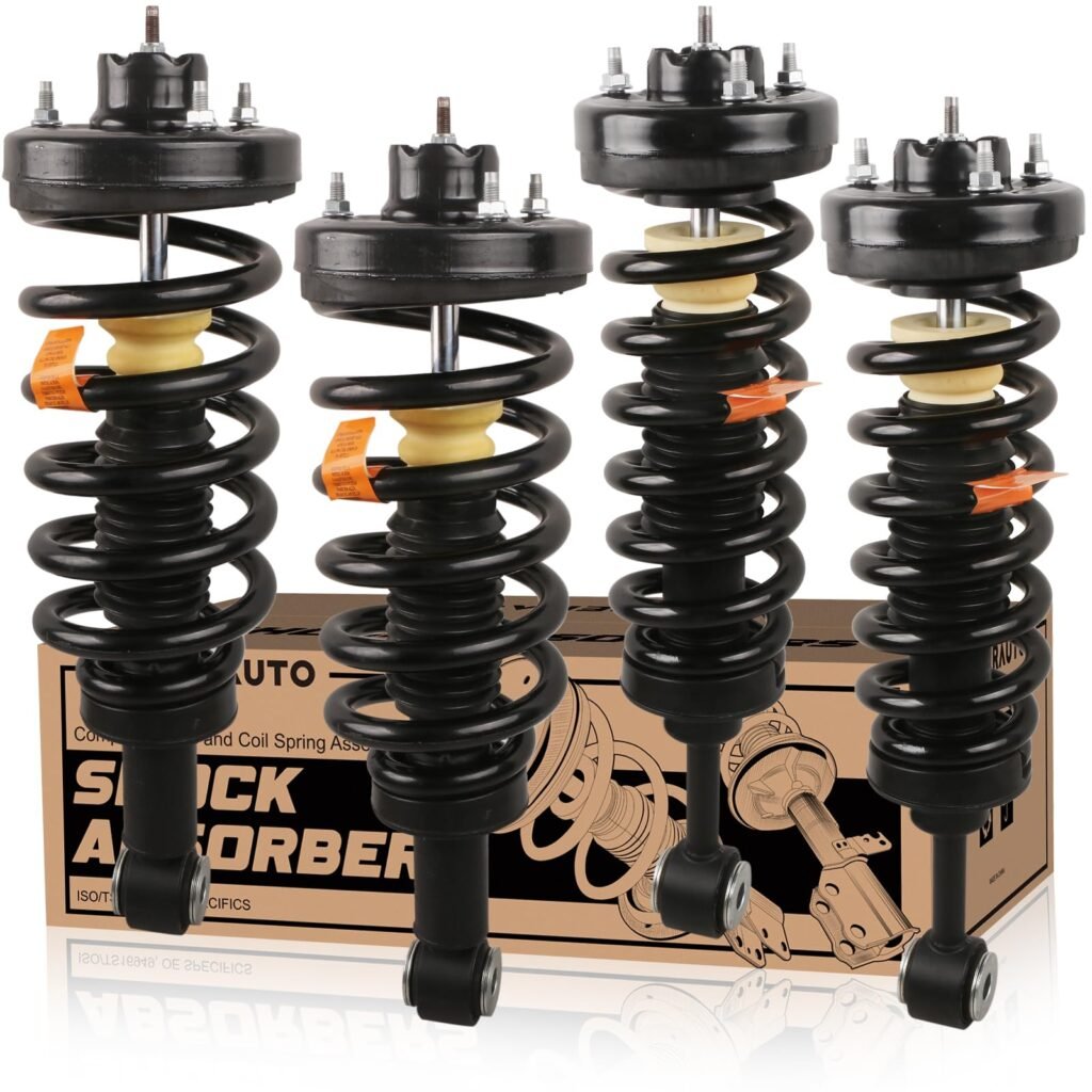 **ONLY 2 COILS** KUIPERAUTO Front and Rear Complete Struts shocks Assembly w/Coil Spring 171370 171369 Compatible for Lincoln Navigator Ford Expedition 2003 2004 2005 2006 Shock Absorbers Replacement 4PCS