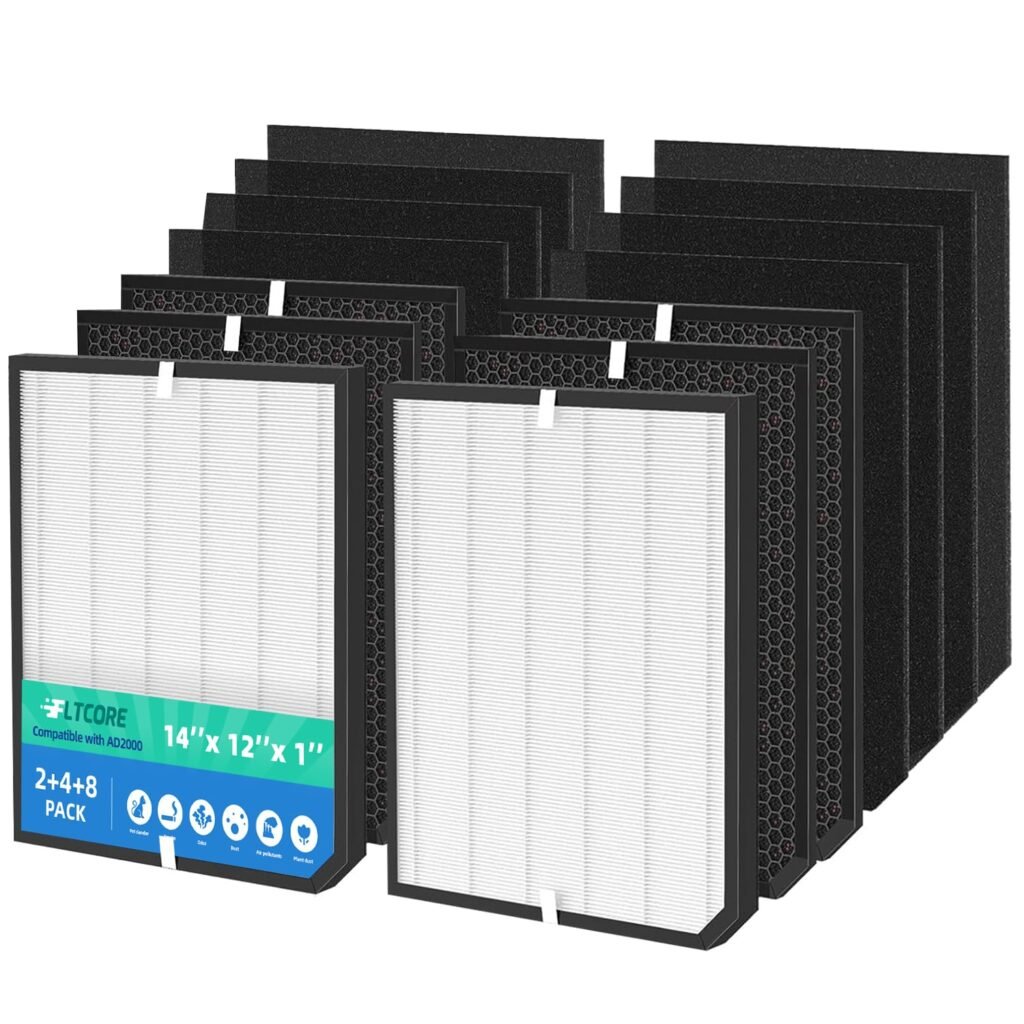 fltcore AD2000 Replacement Filter for AirDoctor 2000 Series (14-Pack)