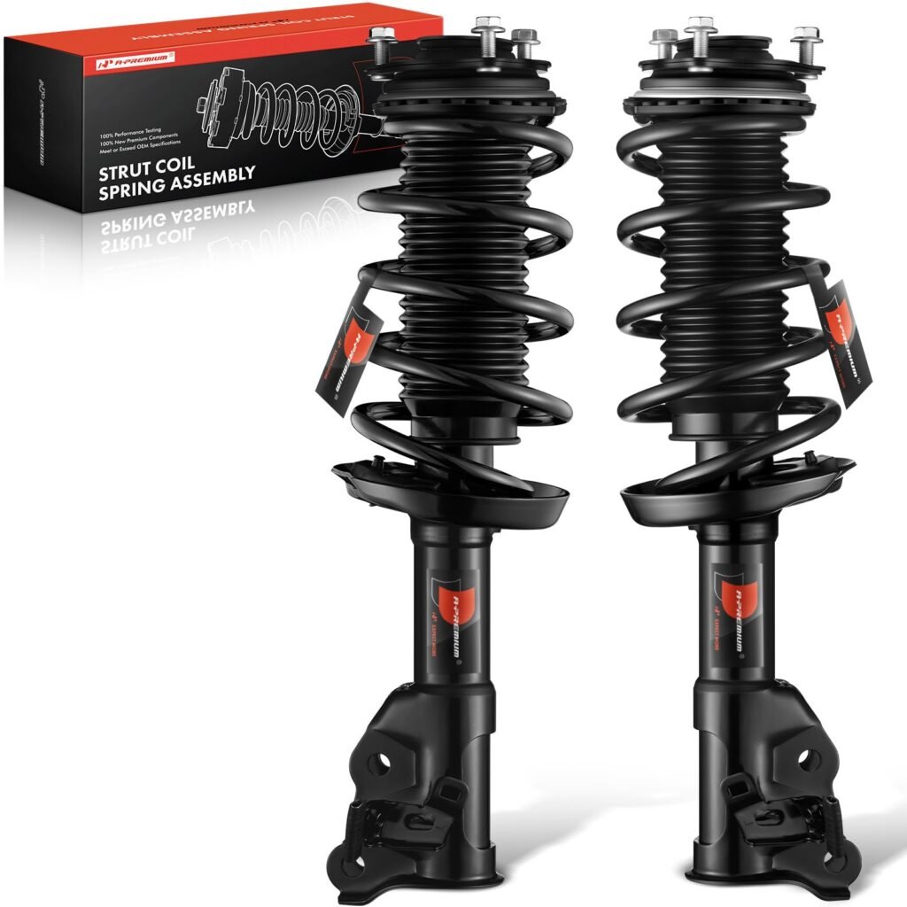 A-Premium Front Pair (2) Complete Strut & Coil Spring Assembly Compatible with Honda CR-V CRV